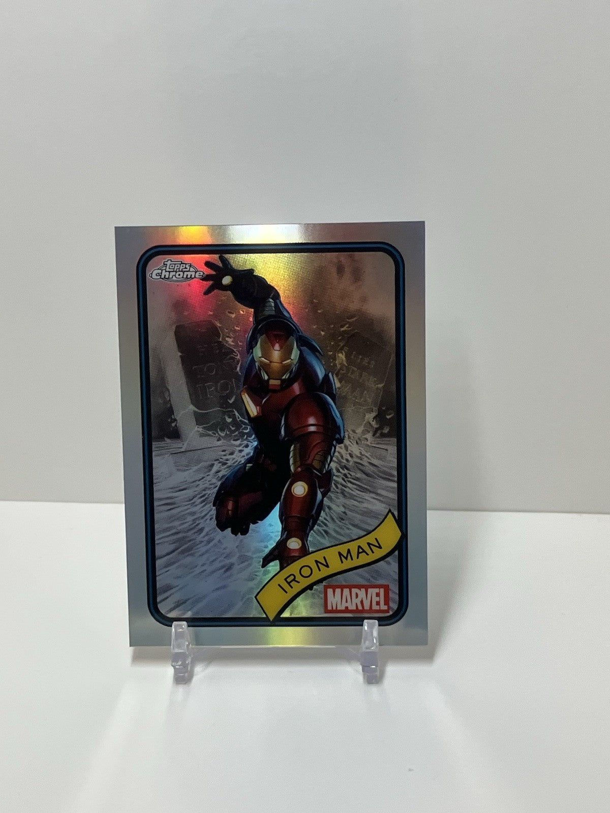 2025 Topps Marvel Chrome,#1, Iron Man, Silver Refractor