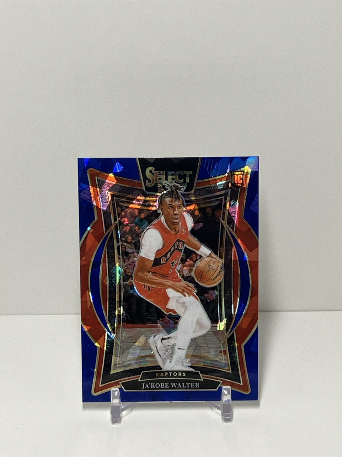 2024/25 Panini Select, Raptors, #96, Ja'Kobe Walter, Concourse Cracked Ice