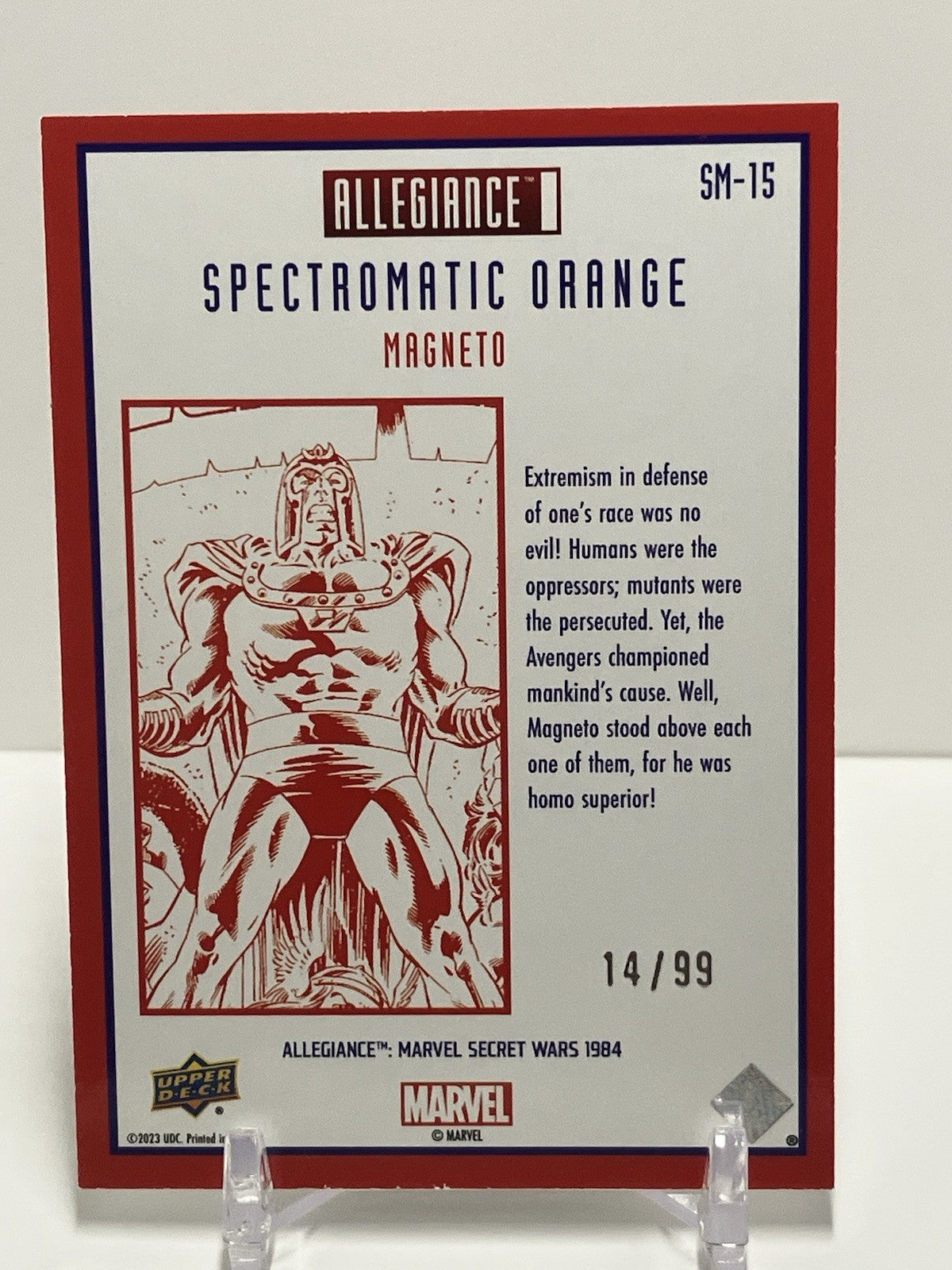 2024 marvel allegiance secret wars, Magneto, Spectromatic Orange, 14/99