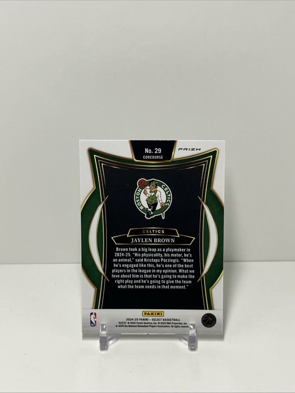 2024/25 Panini Select, Celtics, #29, Jaylen Brown, Concourse GWP Prizm