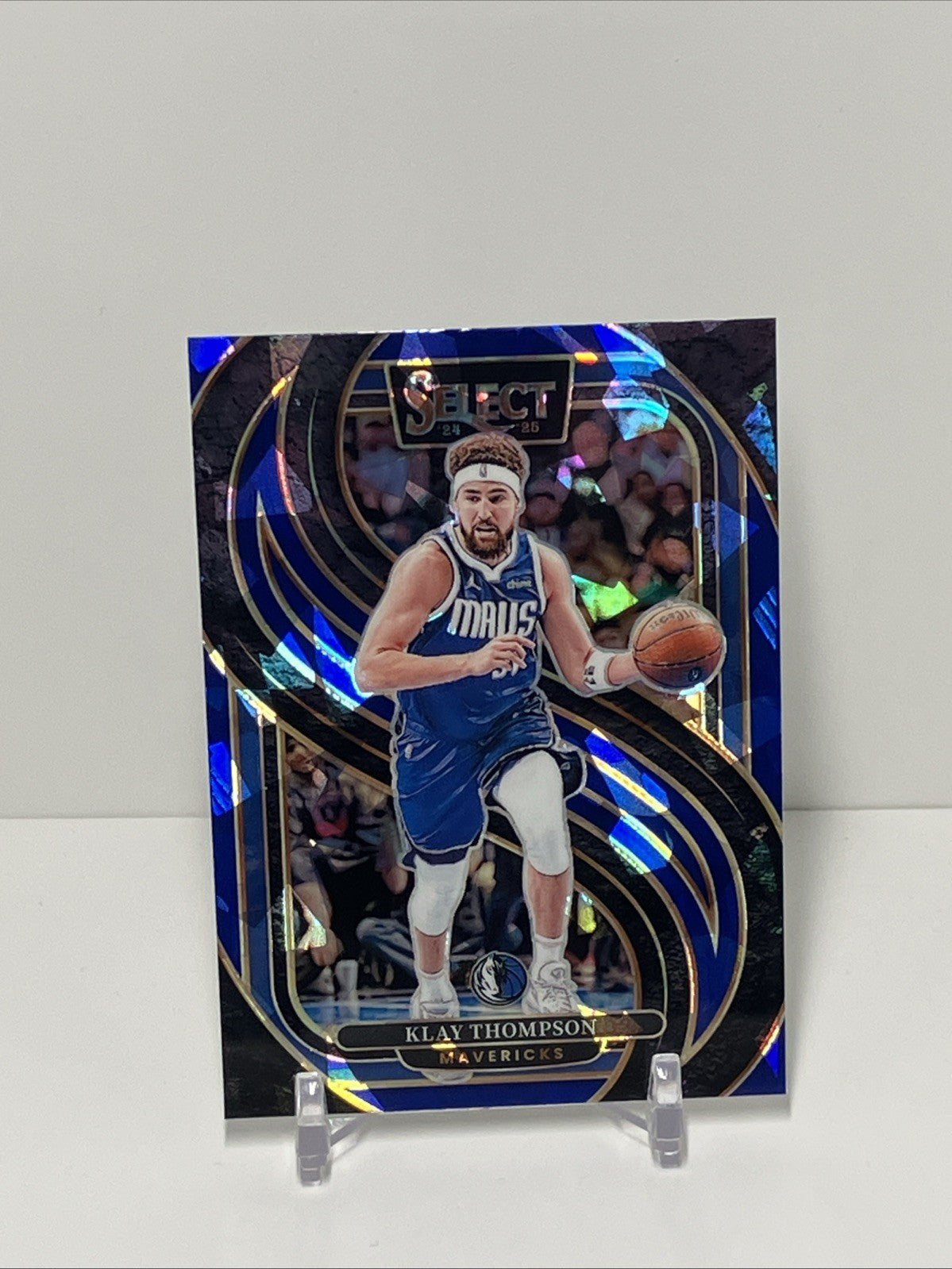 2024/25 Panini Select, Mavericks, #108, Klay Thompson, Premier Level Cracked Ice