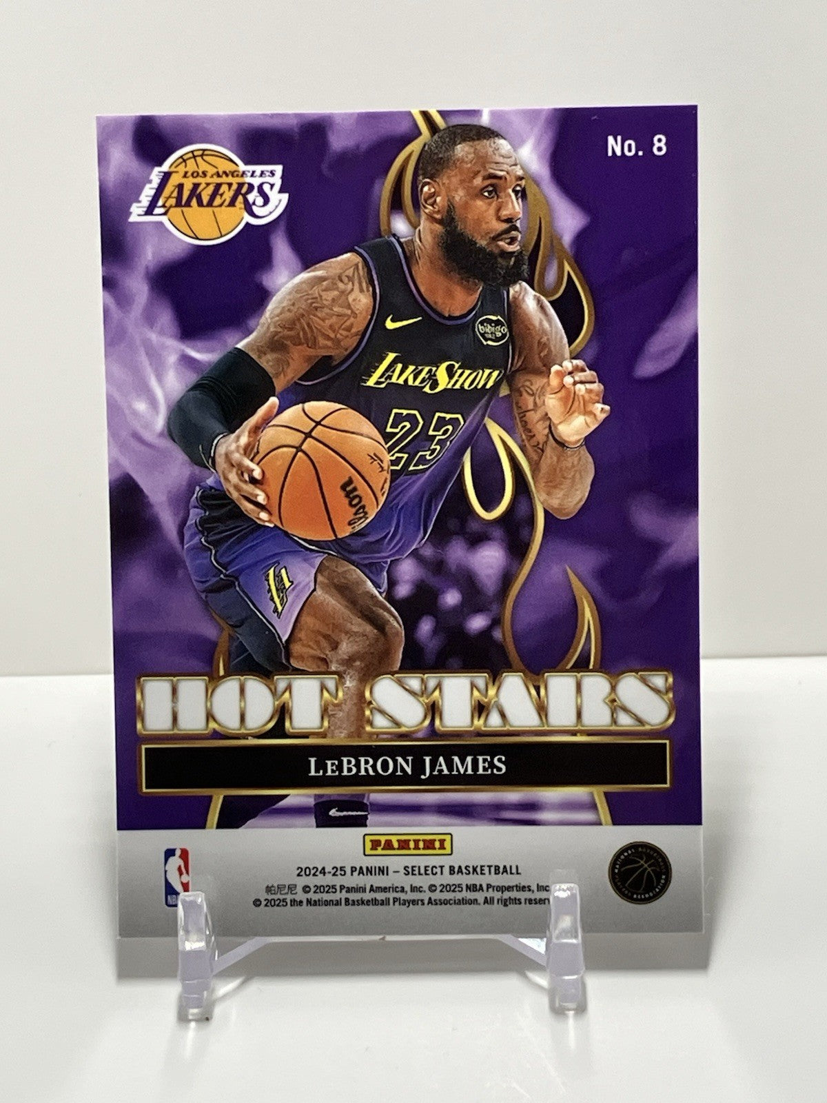 2024/25 Panini Select, Lakers, 8, Lebron James, Hot Stars