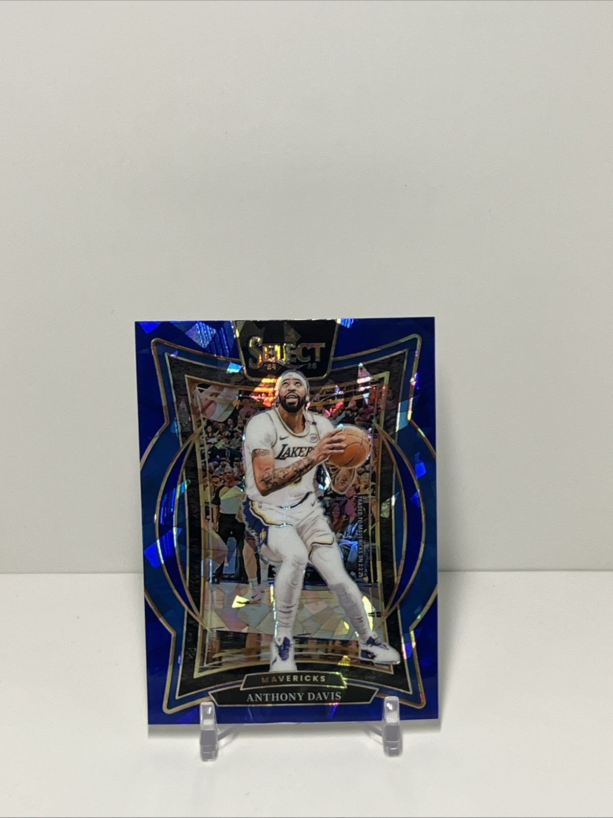 2024/25 Panini Select, Mavericks, #25, Anthony Davis, Concourse Cracked Ice