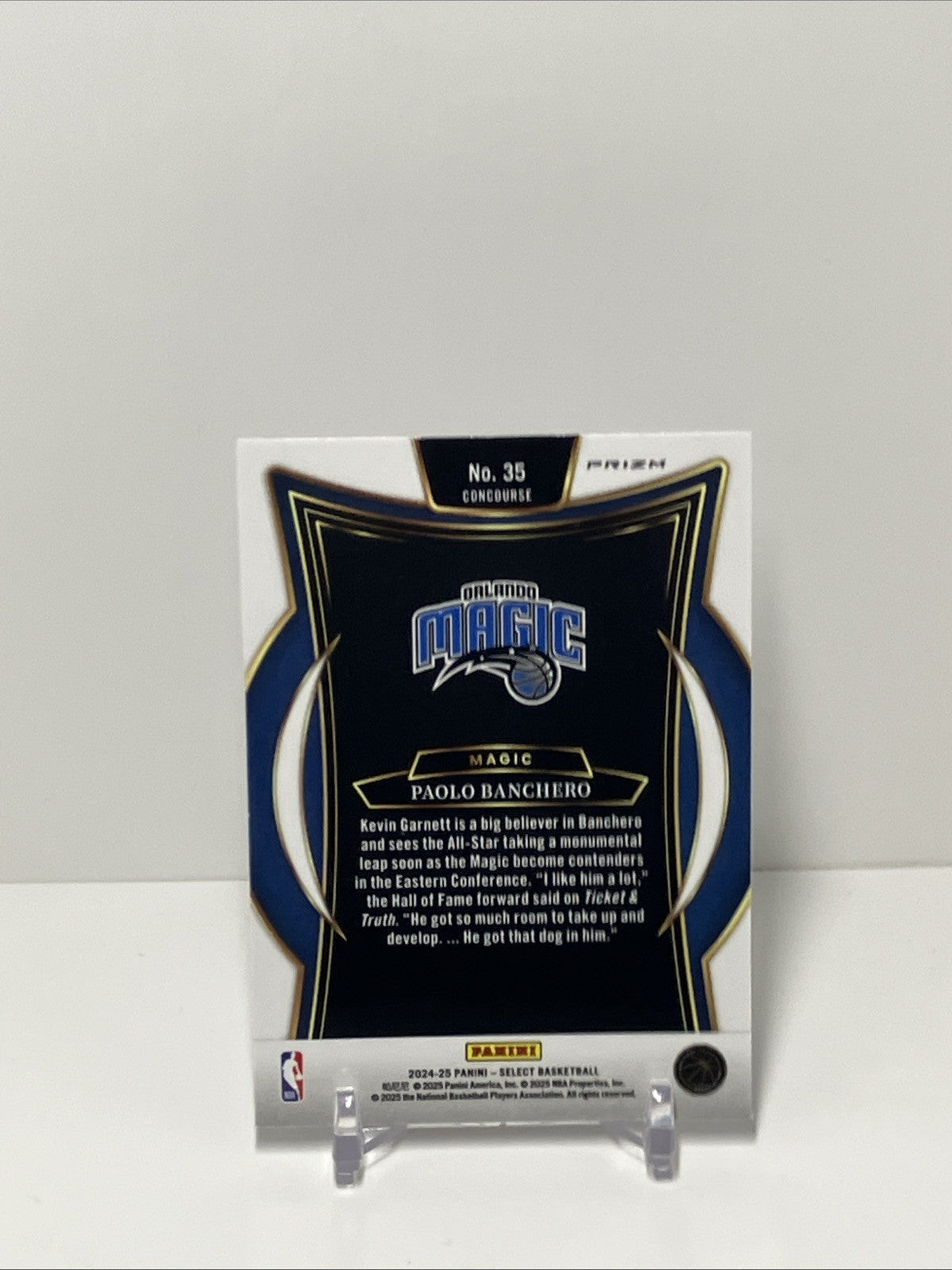 2024/25 Panini Select, Magic, #35, Paolo Banchero, Concourse Cracked Ice