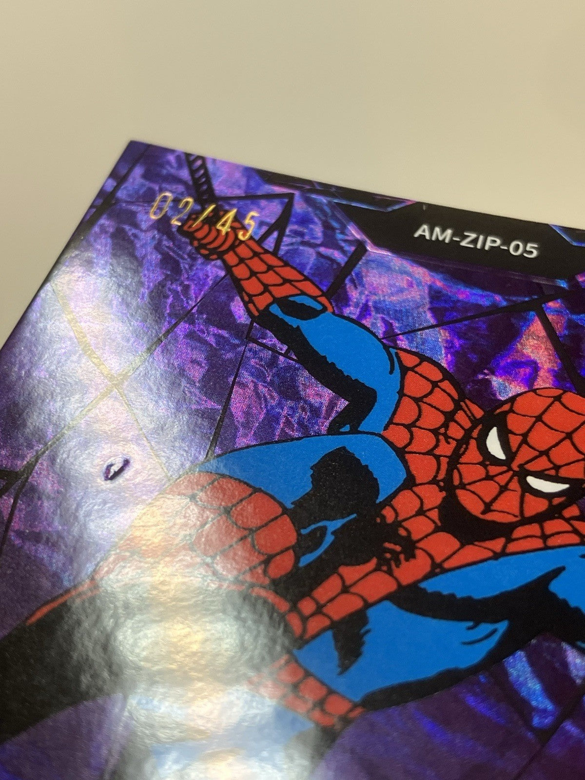 2025 Kakawow Aura Marvel, AM-ZIP-05, Spider Man, Purple, 02/45