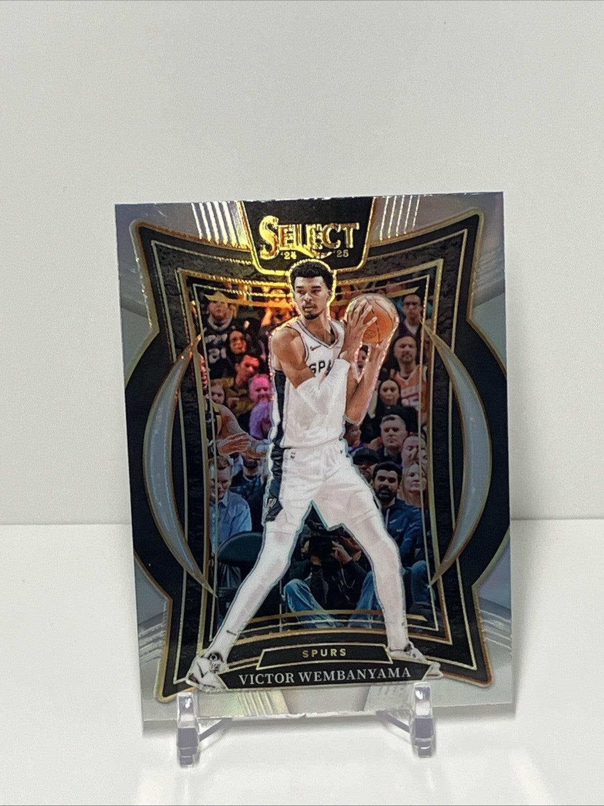 2024/25 Panini Select, Spurs, 9, Victor Wembanyama, Concourse Silver Prizm