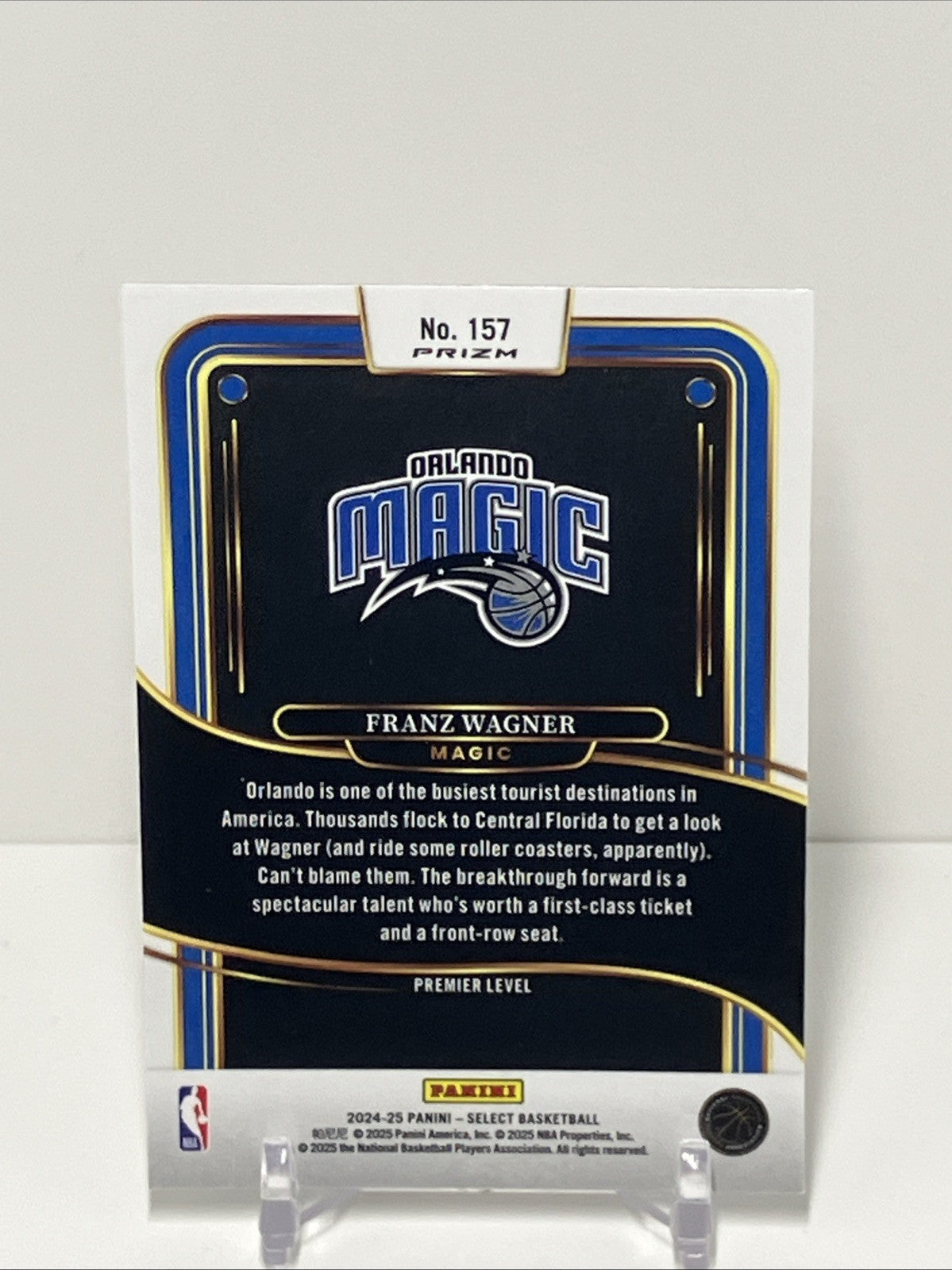 2024/25 Panini Select, Magic, 157, Franz Wagner, Premier Level Silver Prizm