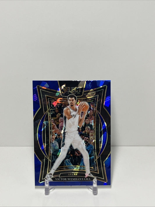 2024/25 Panini Select, Spurs, #9, Victor Wembanyama, Concourse Cracked Ice