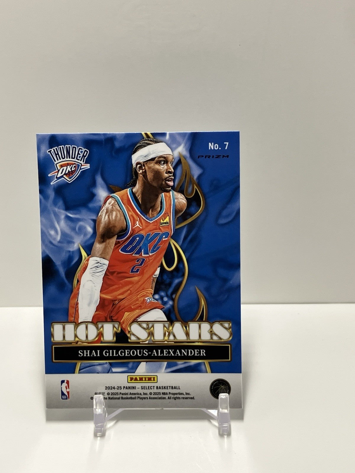 2024/25 Panini Select, Thunder, 7, Shai Gilgeous-Alexander, Hot Stars