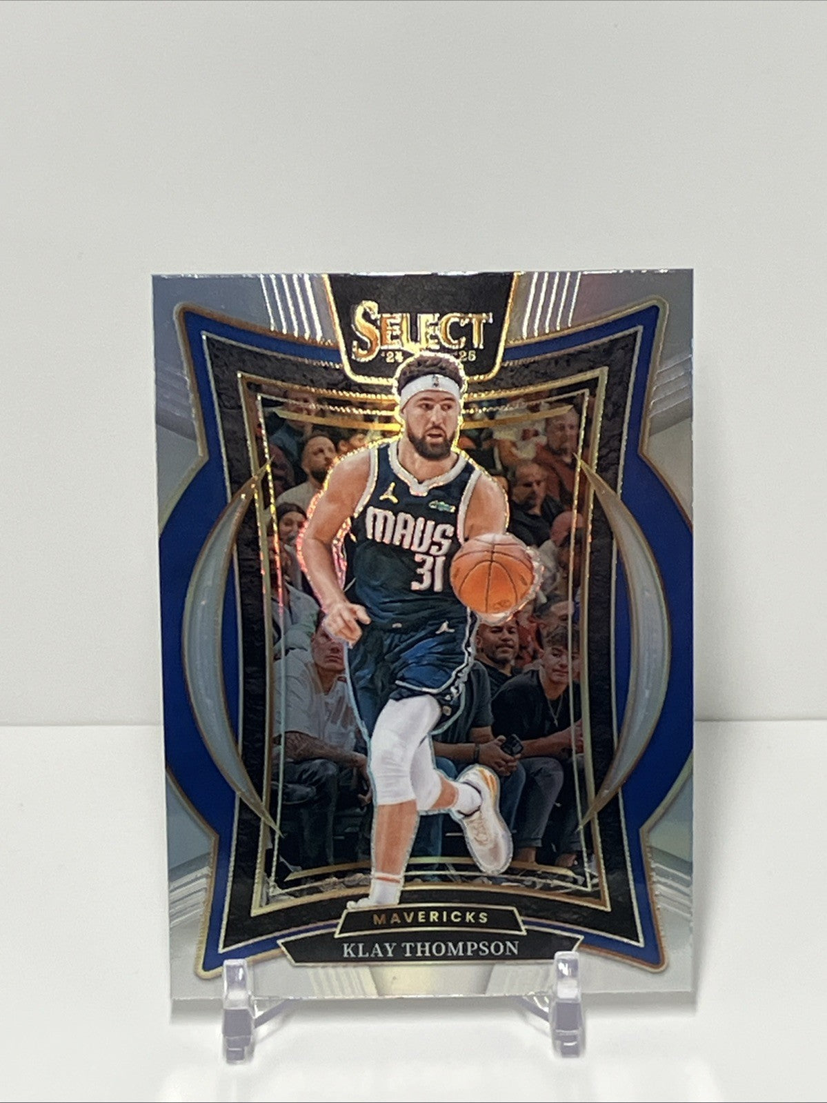 2024/25 Panini Select, Mavericks, #38, Klay Thompson, Concourse Silver Prizm