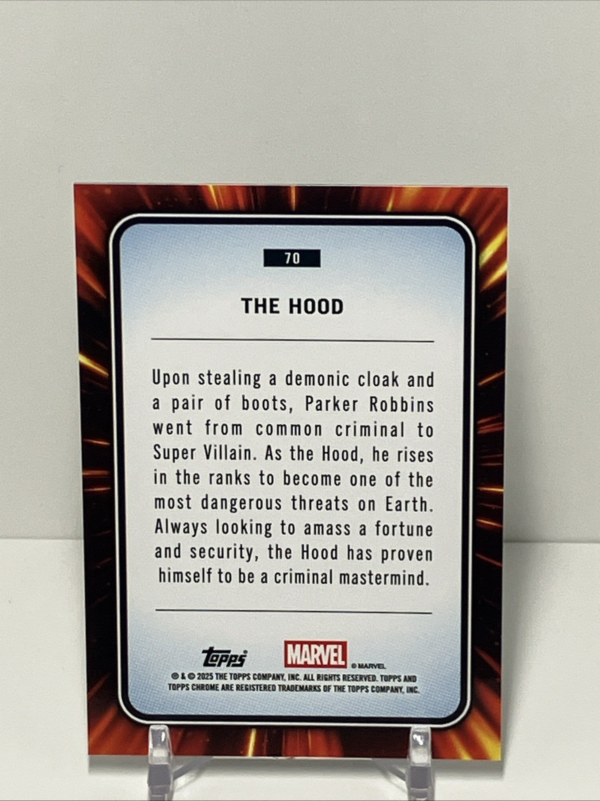 2025 Topps Marvel Chrome, #70, The Hood, Black Spider-Web, 274/399