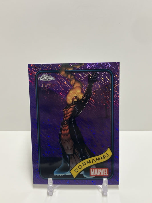 2025 Topps Marvel Chrome, #36, Dormammu, 15/75, Purple Shimmer