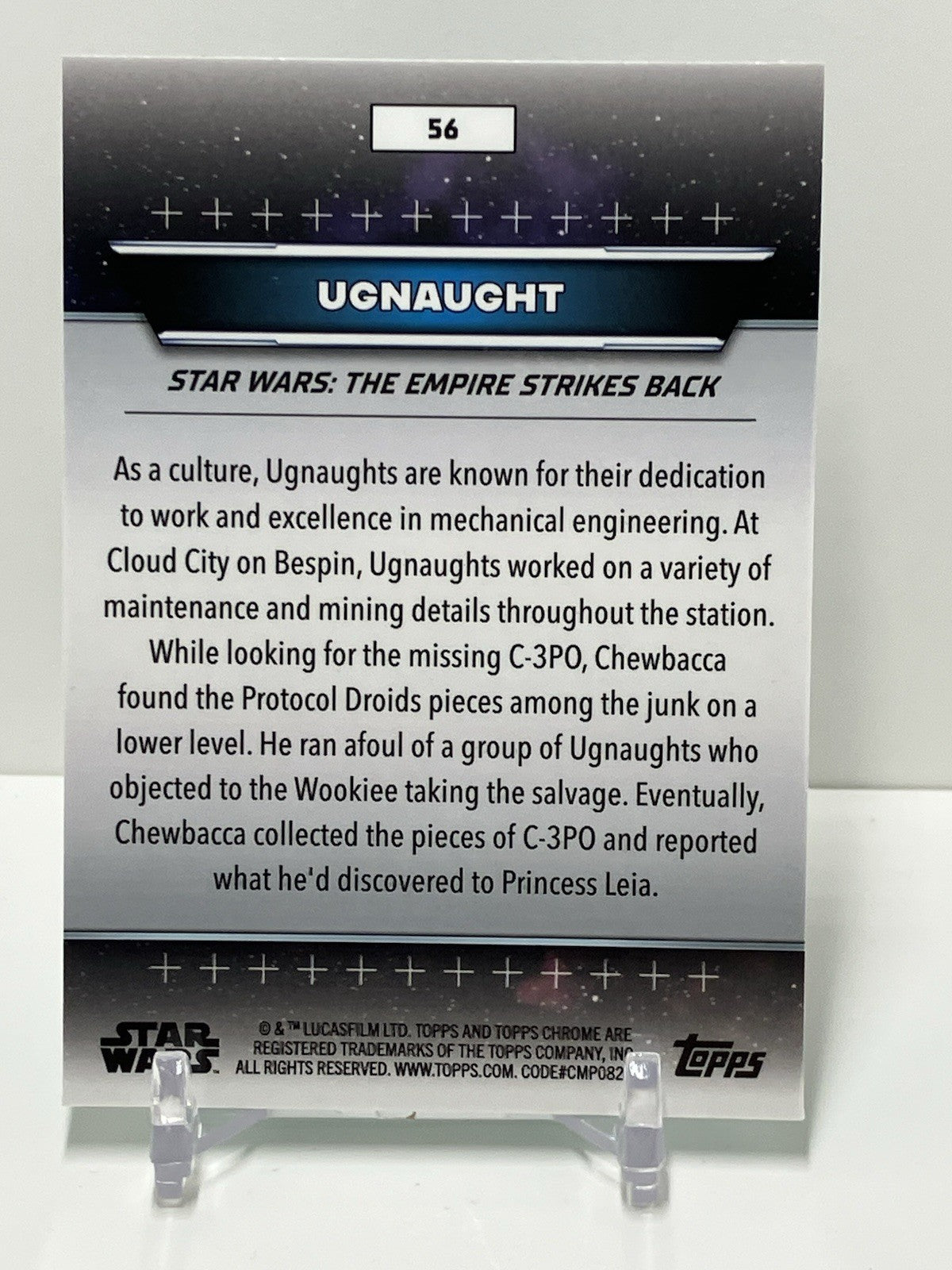 2024 Topps Star Wars Hyperspace, 56, Hoth, Ugnaught, Aqua,  87/199