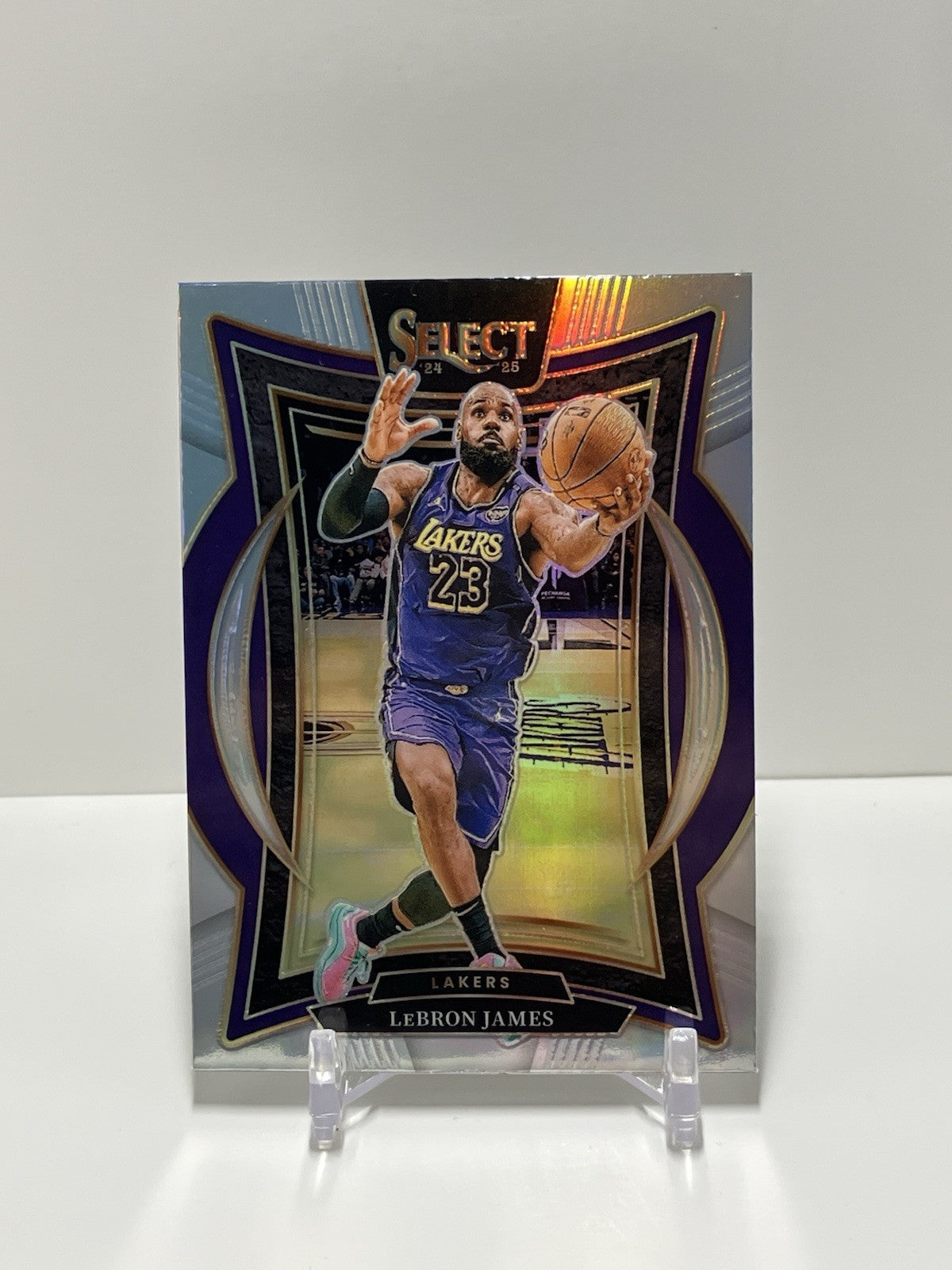 2024/25 Panini Select, Lakers, 54, Lebron James, Concourse Silver Prizm