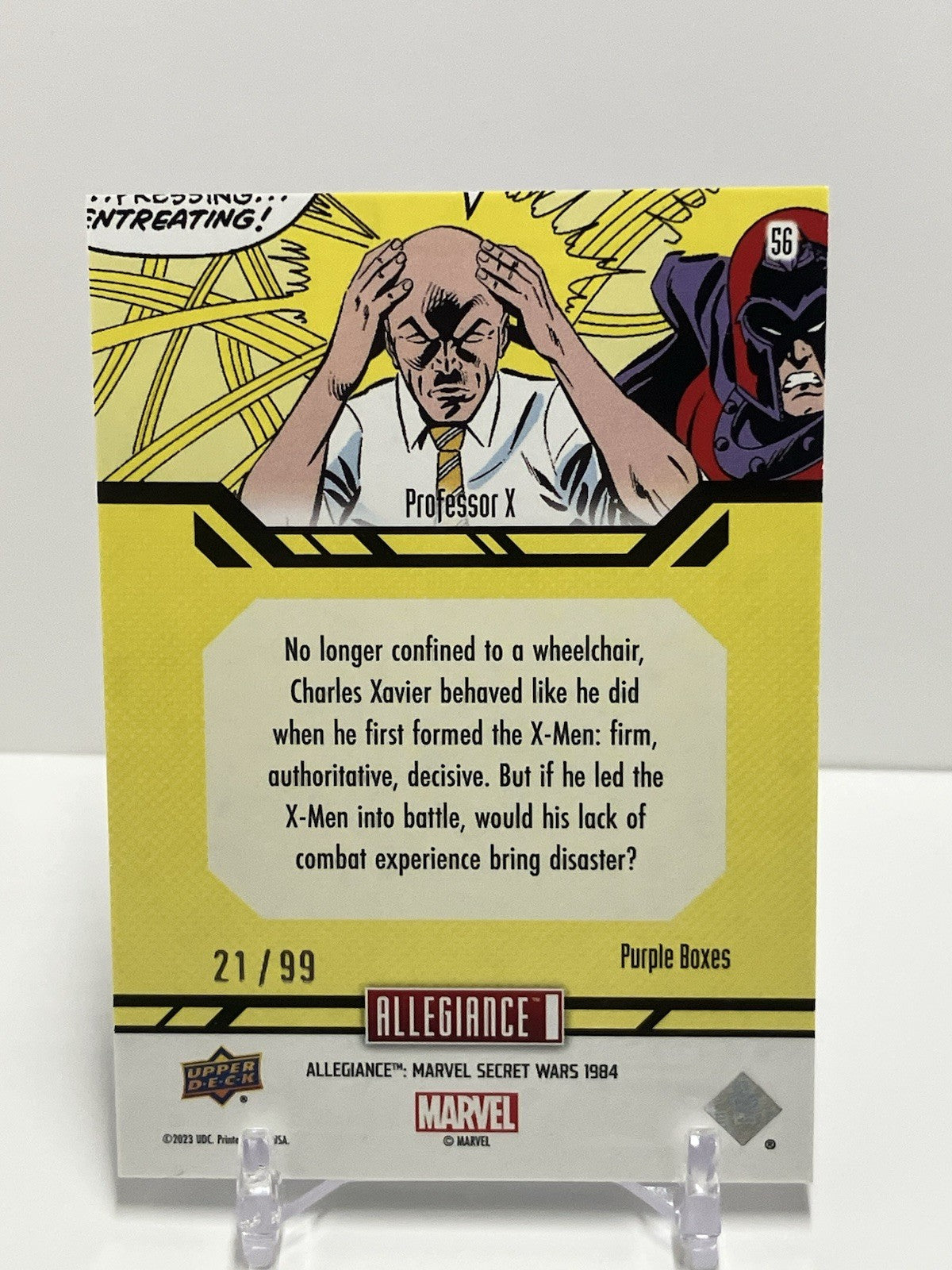 2024 marvel allegiance secret wars, Professor X, Purple Boxes, 21/99