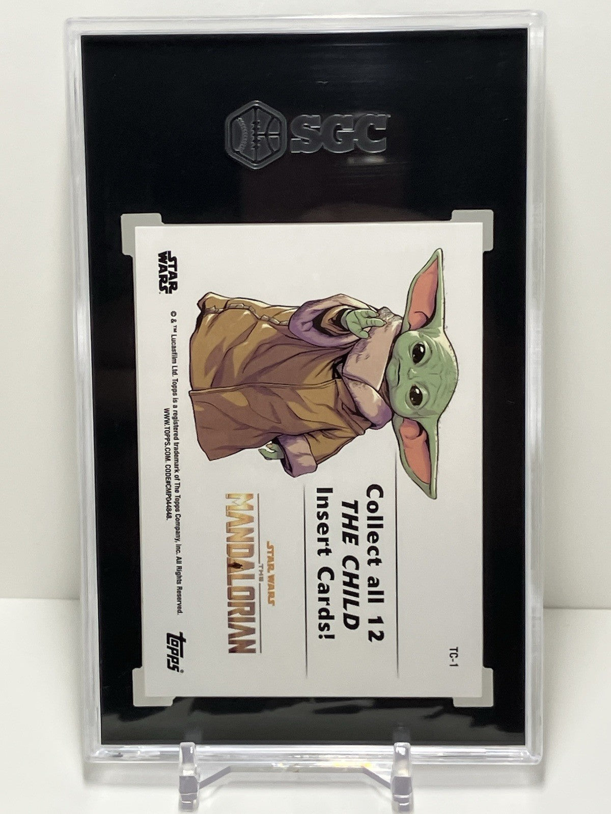 2021 Topps Star Wars, The Mandalorian, Season 2, TC-1, The Child, SGC 10