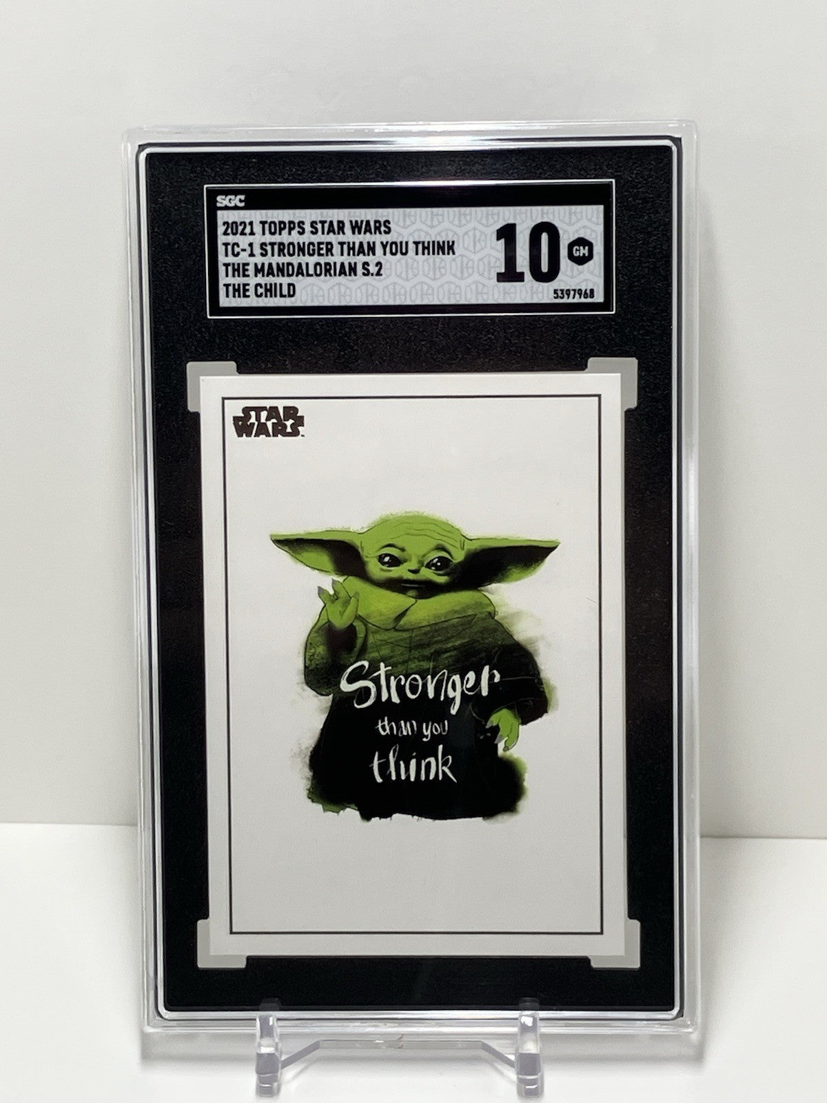 2021 Topps Star Wars, The Mandalorian, Season 2, TC-1, The Child, SGC 10