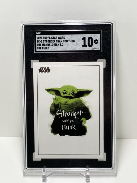 2021 Topps Star Wars, The Mandalorian, Season 2, TC-1, The Child, SGC 10