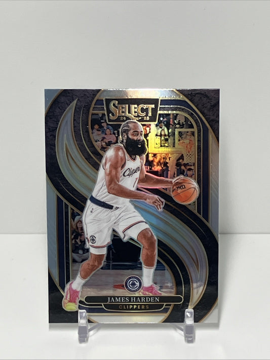 2024/25 Panini Select, Clippers, #103,  James Harden, Premier Level Silver Prizm