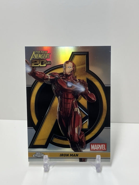 2025 Topps Marvel Chrome, AV-9, Iron Man, The New Avengers Anniversary