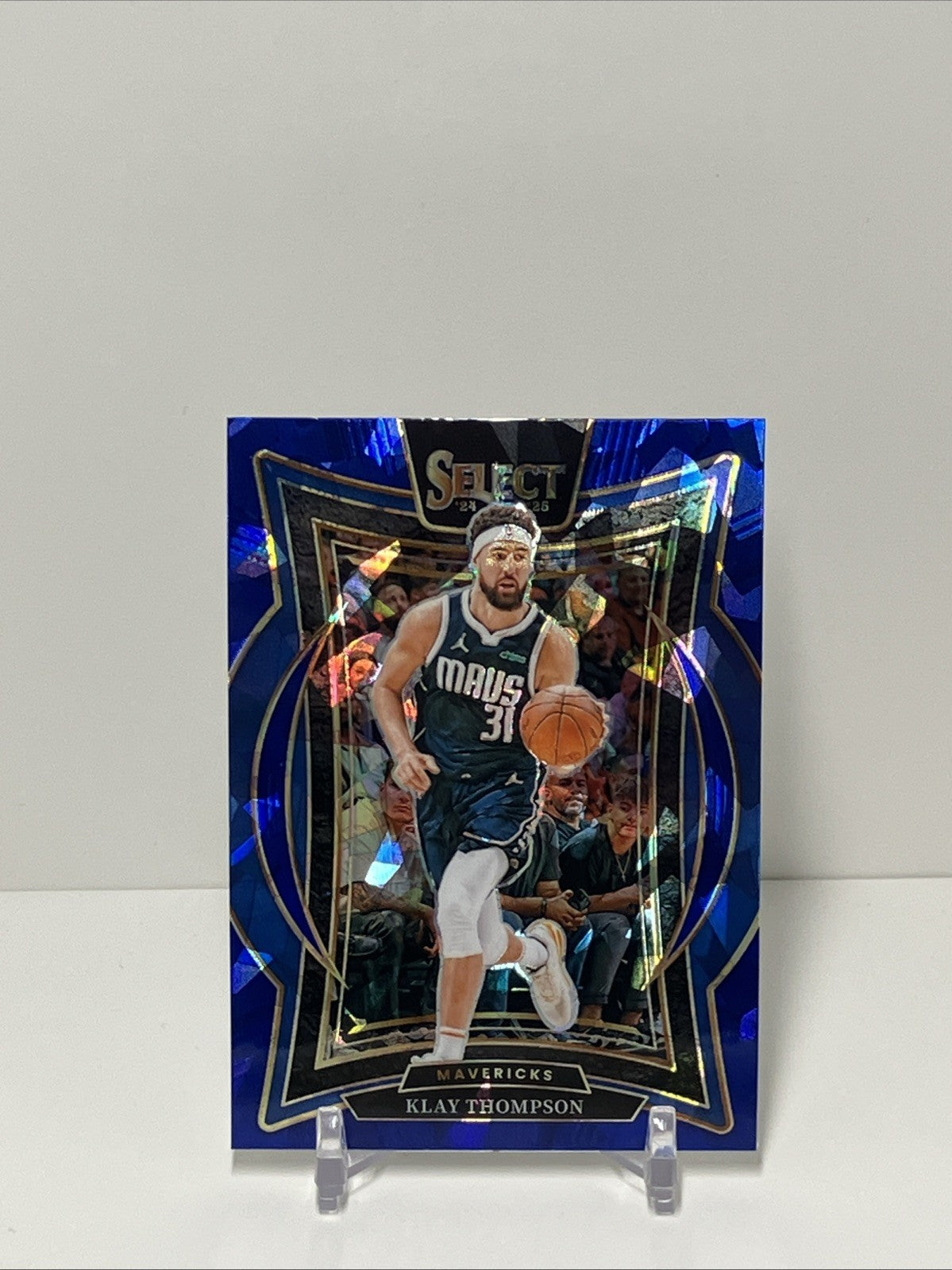 2024/25 Panini Select, Mavericks, #38, Klay Thompson, Concourse Cracked Ice